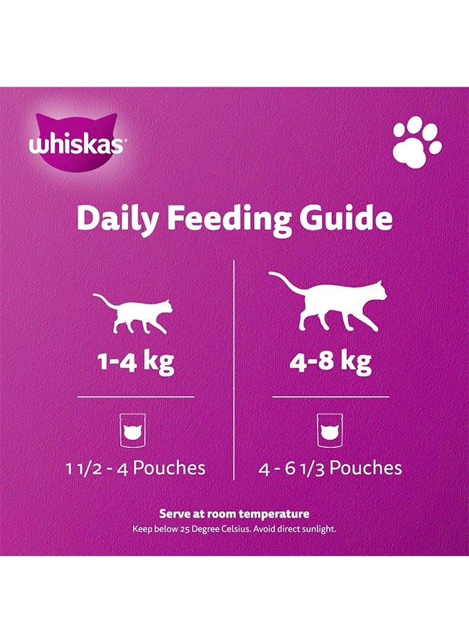 ويسكاس طعام القطط الرطب بنكهة سمك المحيط في الجيلي - 80 غرام (عبوة من 12 قطعة) - Image 3